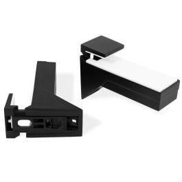 ITALIANA FERRAMENTA Support Étagère Mural Kalabrone Noir (2 Unités)