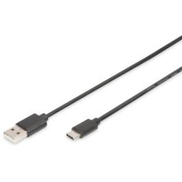 DIGITUS USB 2.0 Verbindungskabel Typ C -A St/St 1,8m, sw
