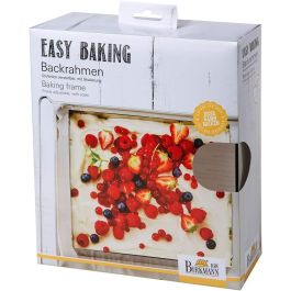 Birkmann BIR4026883429307 Cadre de cuisson réglable en acier 22 x 25 à 43 x 48 cm, hauteur 7 cm EASY BAKING