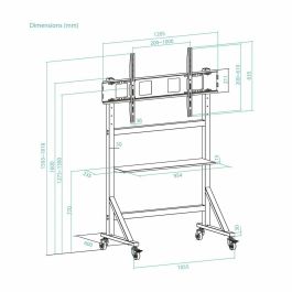 Support de TV TooQ FS20105M-B 60" 105" 120 kg