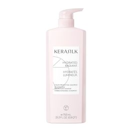 Kerasilk ESSENTIALS Shampooing Protection Couleur Cheveux Colorés, à la Seda Biomimética et Huile de Pépins de Framboise Rouge