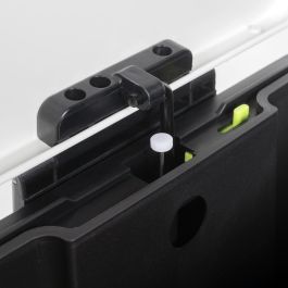 Emuca Bac de tri sélectif a compartiments Recycle, ouverture du couvercle par pédale, 1x12litres, Aluminium, Peint en blanc