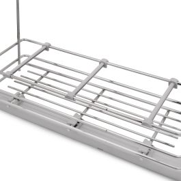 Emuca porte-bouteilles extractible SupraMax avec fermeture à amortie, gauche, 3 plateaux, module 200mm, Acier, Chromé