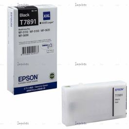 Epson T7891 Cartouche d'encre Noir XXL (4000p) à pigments pour WorkForce Pro WF-5110/5190/5620/5690