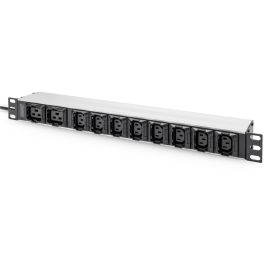 DIGITUS PDU 1HE 8xC13 2xC19 Ausgänge 230V/16A schwarz