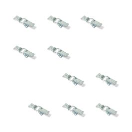 Emuca Lot de 10 fermetures à levier pour meubles, Acier, zingué