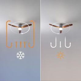 Ventilateur de Plafond avec Lumière Cecotec EnergySilence Aero 5600 18 W Noir Brun foncé