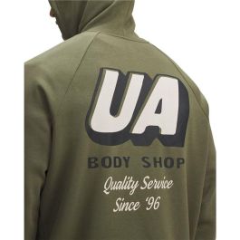 Sweat à capuche homme Under Armour Rival Fleece Hbr Logo Hd Vert foncé 8 ans