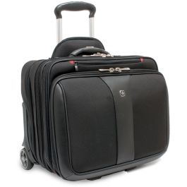 WENGER Patriot 2teiliges Buniness-Set 43.2cm 17Zoll Trolley schwarz - mit passendem Notebookkoffer 39cm 15.4Zoll