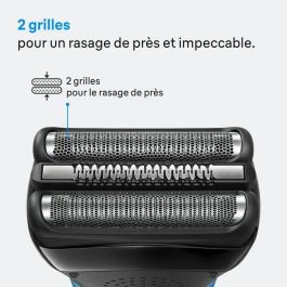 Braun Serie 3 Rasoir Électrique Noir Autonomie 30 minutes Charge Rapide 5 minutes