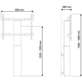 Support de TV Neomounts PLASMA-W2250BLACK 42" 100" 130 Kg