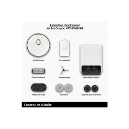 Samsung Aspirateur Robot Jet Bot Combo VR7MD96B14G Blanc