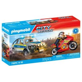 Playmobil Camioneta de Policía con Moto y Figuras 71875, Juguete de Acción Urbana para Niños a Partir de 4 Años, 39 Piezas Precio: 56.4999996. SKU: B1DL9LL54W