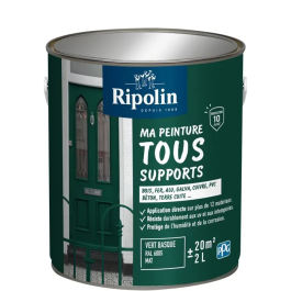 Ripolin - Peinture Multi-supports Mat 2L, Vert Basque RAL 6005 - Pour Bois, Métal, Béton, PVC - Résiste aux UV et Intempéries Precio: 60.5000004. SKU: B19KW4PHAB