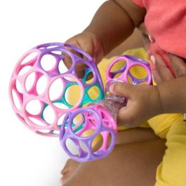 Bright Starts Set de cadeau O'Ball pour fille avec hochet et O'Ball - Rose, violet, turquoise - BRI0074451998353