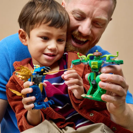 Lego NINJAGO 71853 Le Combat du Robot Dragon de Jay, Jeu de Construction avec 2 Robots et 2 Minifigurines, Cadeau Enfant 4 ans et plus