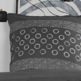 Today Ensemble de literie Coton 1 personne 140x200 cm Gael Grey Print