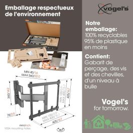 Support TV avec Bras Vogel's TVM5445 NEGRO 32" 65"