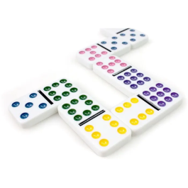 Tactic DOMINO Double 9 - Jeu de dominos classique en famille ou entre amis - À partir de 7 ans