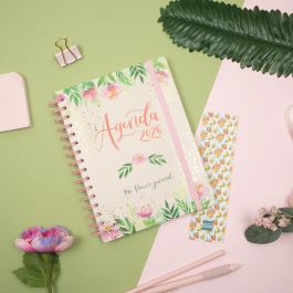 Agenda Finocam THE FLOWER JOURNAL A5 15,5 x 21,2 cm Rose 2026