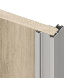 Emuca Kit de ferrures pour Placard 90 2 portes coulissantes et armoire à fermeture souple, profilé Vall, épaisseur 19mm, panneaux non inclus, anodisé mat