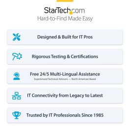 Câble Réseau Rigide UTP 6ème Catégorie Startech N6PAT300CMPLS Pourpre 3 m