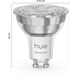 Philips Hue Kit de démarrage Bridge Blanc et Couleur - 1 Bridge + 3 Spots LED GU10 Intelligents + Commutateur Variateur