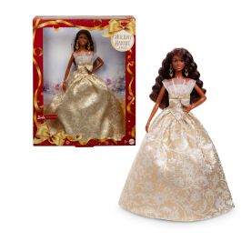 Barbie Muñeca Feliz Navidad Muñeca Morena JBH96 Poupée