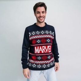 Pull unisex Marvel Bleu foncé XXL