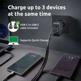 Chargeur mural INTENSO GaN W100ACC Noir 100 W