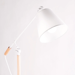 Lampe sur pied Aaron SKD-F005-B, design nordique, finition de qualité, pour ampoule E27