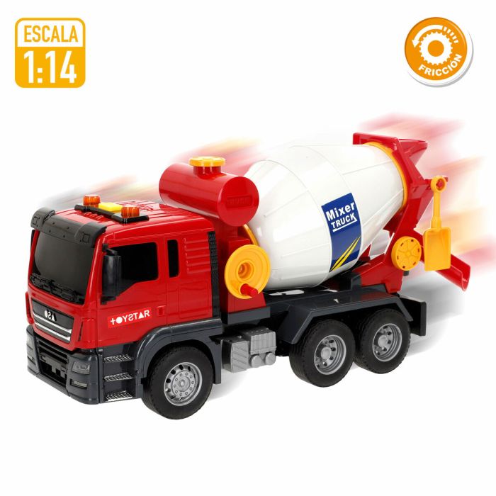 Camion avec Bétonnière Speed & Go 26 x 14 x 9 cm (6 Unités) 5