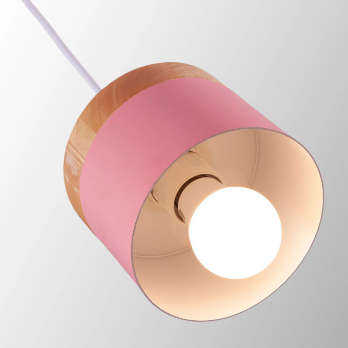 Lampe Suspendue Métal et Bois "Mikayla" SKD-P1010-W 18