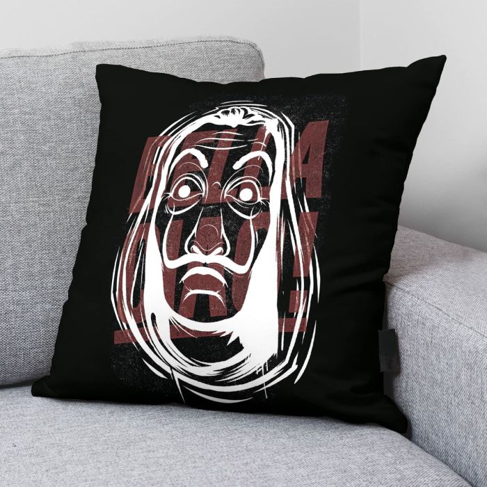 Housse de coussin La casa de papel Bella Ciao A Noir Multicouleur 45 x 45 cm 1