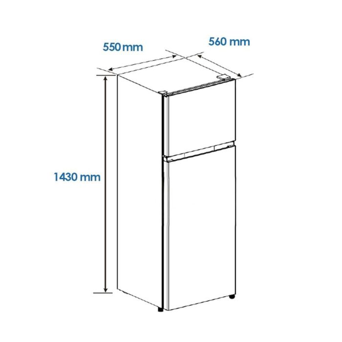 Réfrigérateur Combiné Aspes AF145503EX 143 206 L Acier 2