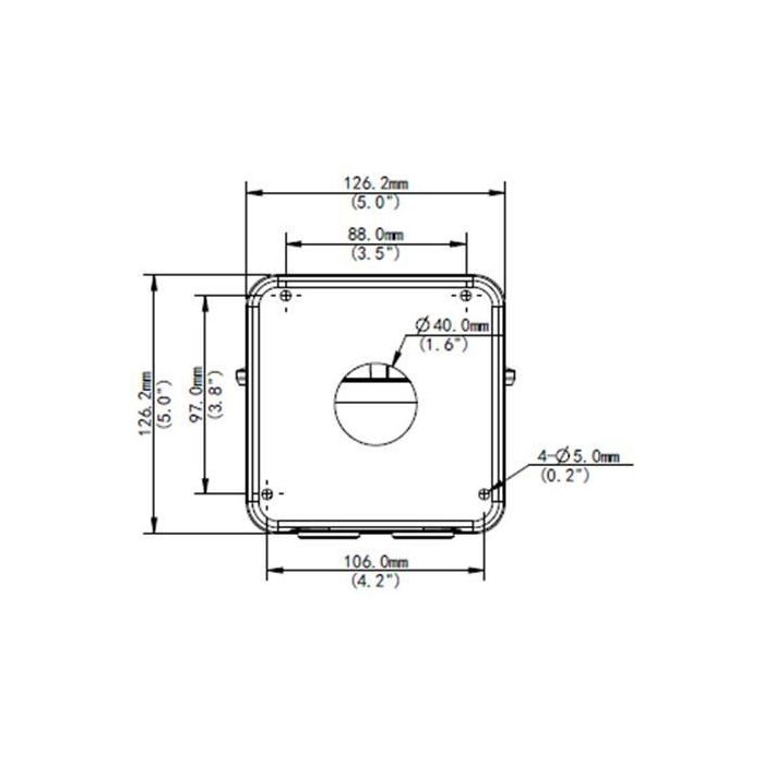 ALLNET Wallmount with Junctionbox/Wandmontag for ALL-CAM2488-LVEN 2