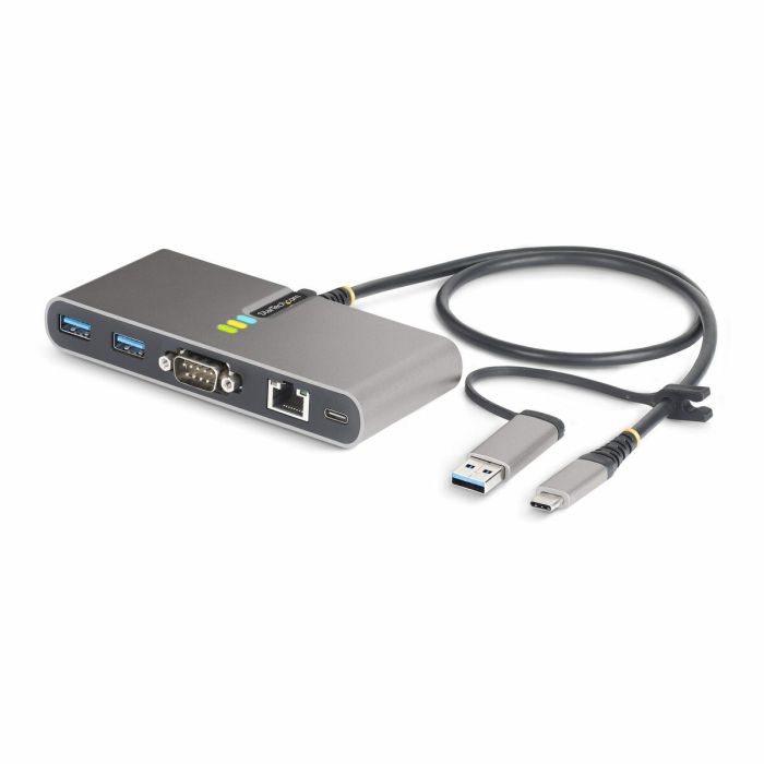 Câble USB Startech 5G2A1SGBB-USB-C-HUB Gris 1 Câble USB Startech 5G2A1SGBB-USB-C-HUB Gris 1