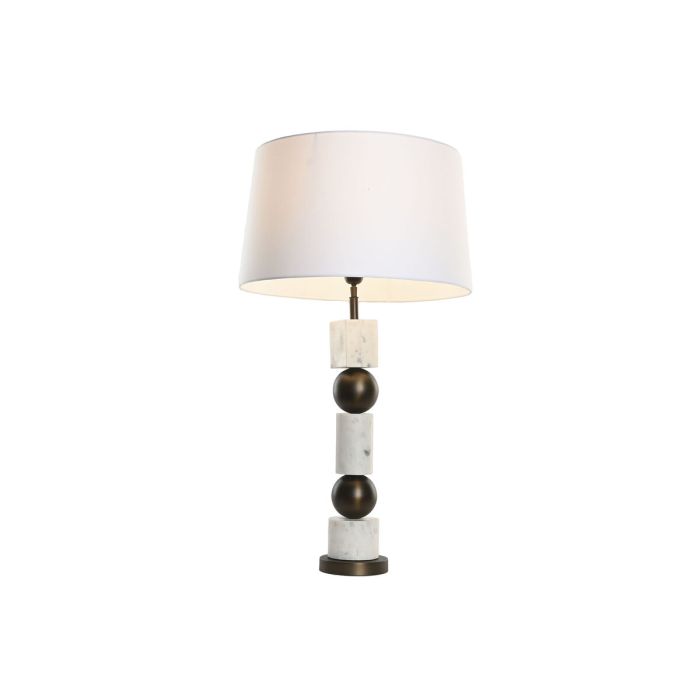 Lampe de bureau Home ESPRIT Blanc Bronze 50 W 220 V 5 Lampe de bureau Home ESPRIT Blanc Bronze 50 W 220 V 5