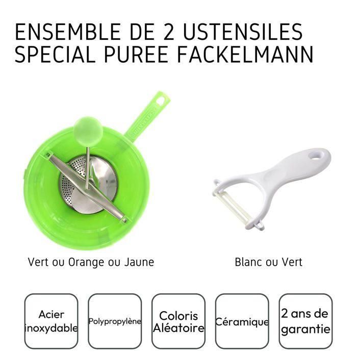 Ensemble de 2 ustensiles spécial purée avec éplucheur et moulin a légumes - FACKELMANN - 3 Ensemble de 2 ustensiles spécial purée avec éplucheur et moulin a légumes - FACKELMANN - 3