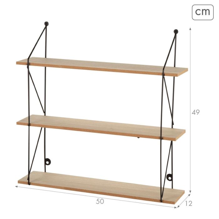 Étagère Max Home Fer Bois MDF 50 X 49 X 12 CM (4 Unités) 3