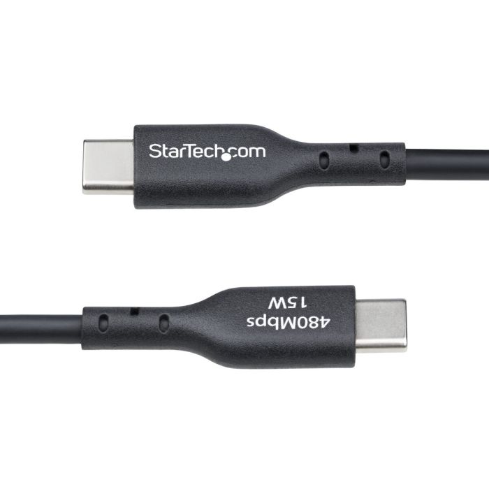 Câble USB Startech USB2AC2MNC Noir 2 m 1