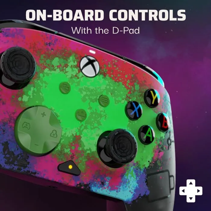 PDP - Manette filaire officielle Xbox REMATCH GLOW Advanced - Manette avec éclairage phosphorescent, boutons programmables, double vibration et câble USB-C 2.5m inclus PDP - Manette filaire officielle Xbox REMATCH GLOW Advanced - Manette avec éclairage phosphorescent, boutons programmables, double vibration et câble USB-C 2.5m inclus
