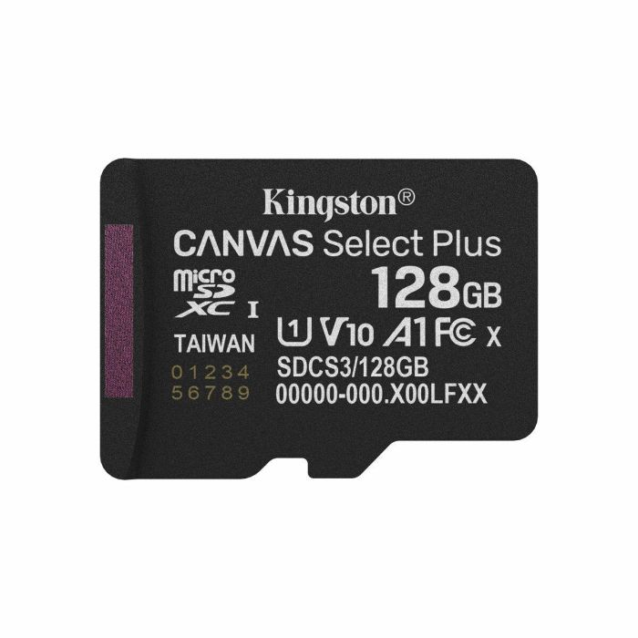Carte Mémoire Micro SD avec Adaptateur Kingston SDCS3/128GBSP 128 GB 0 Carte Mémoire Micro SD avec Adaptateur Kingston SDCS3/128GBSP 128 GB 0