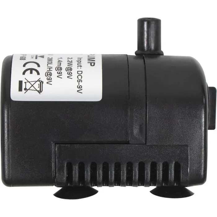 Ubbink Pompe Solaire Fontaine SolarMax 250 - Panneau Solaire 6V 160mA - Débit 200 l/h - Jets Volcan et Cloche - Pour Bassin Sans Raccordement Électrique