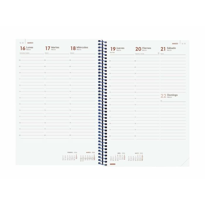 Agenda Finocam YEAR Bleu 16,5 x 24,2 cm 2026 3