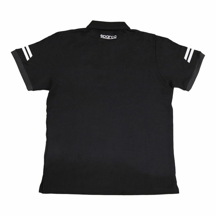 Polo à manches courtes homme Sparco Noir S 7 Polo à manches courtes homme Sparco Noir S 7