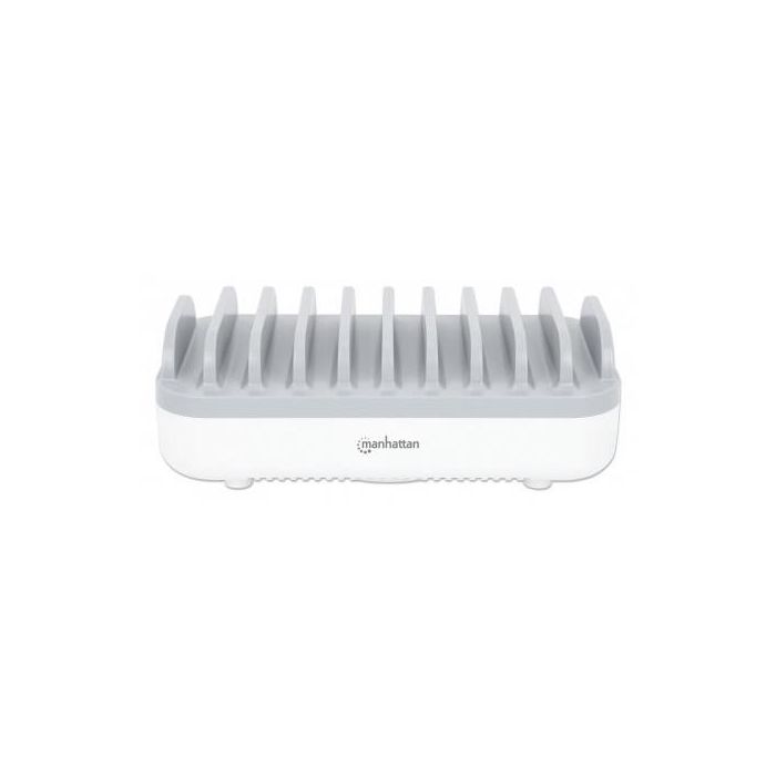 MANHATTAN 10-Port USB-Ladestation 120W weiß/grau 2 MANHATTAN 10-Port USB-Ladestation 120W weiß/grau 2