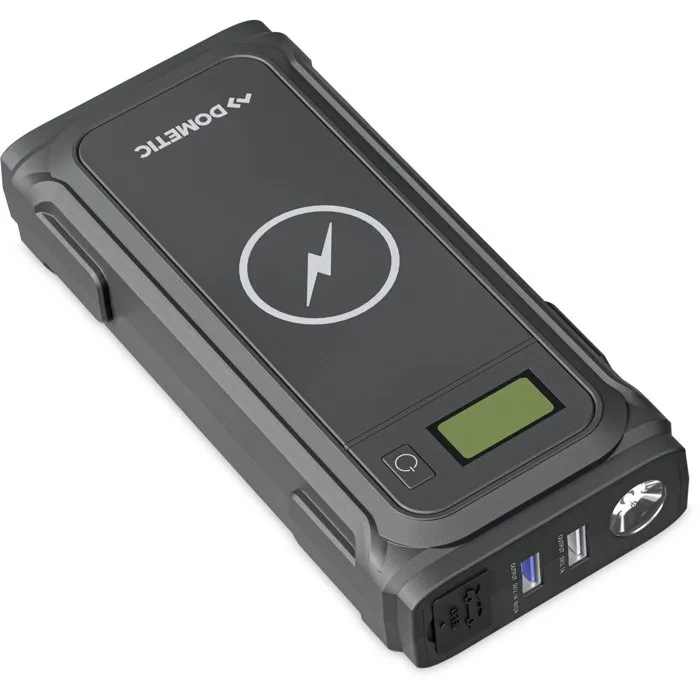 Dometic PJS 1000 - Booster de batterie portable 1000A pour démarrage véhicules - Avec chargeur sans fil, USB, lampe LED et écran digital (59.2 Wh)