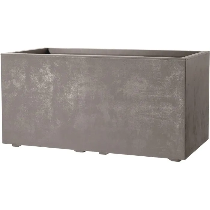 Deroma Millennium - Pot de fleurs rectangulaire avec réserve d'eau, 73 litres (79 cm), couleur marron, pour intérieur et extérieur Deroma Millennium - Pot de fleurs rectangulaire avec réserve d'eau, 73 litres (79 cm), couleur marron, pour intérieur et extérieur