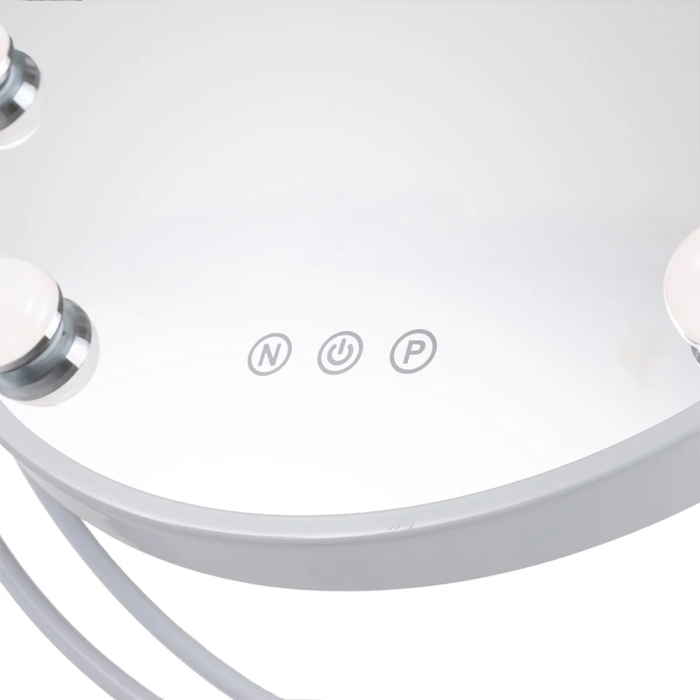 Miroir Éclairé Maquillage LED 4200K 48x43cm Blanc 40.000H SUN-KRS-430-W 1